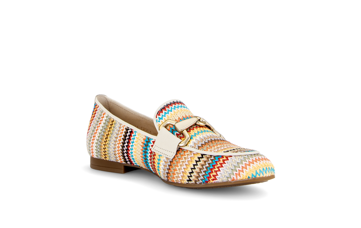 Gabor 85.214.41 Multicolour & Cream F Fit Slip On Loafers
