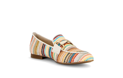 Gabor 85.214.41 Multicolour & Cream F Fit Slip On Loafers