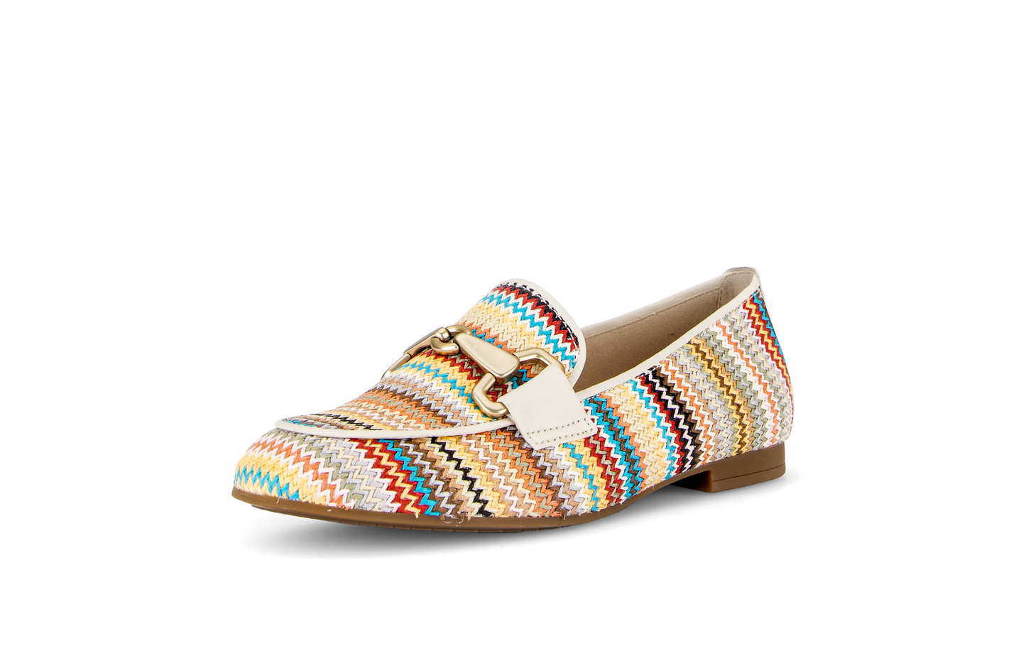 Gabor 85.214.41 Multicolour & Cream F Fit Slip On Loafers