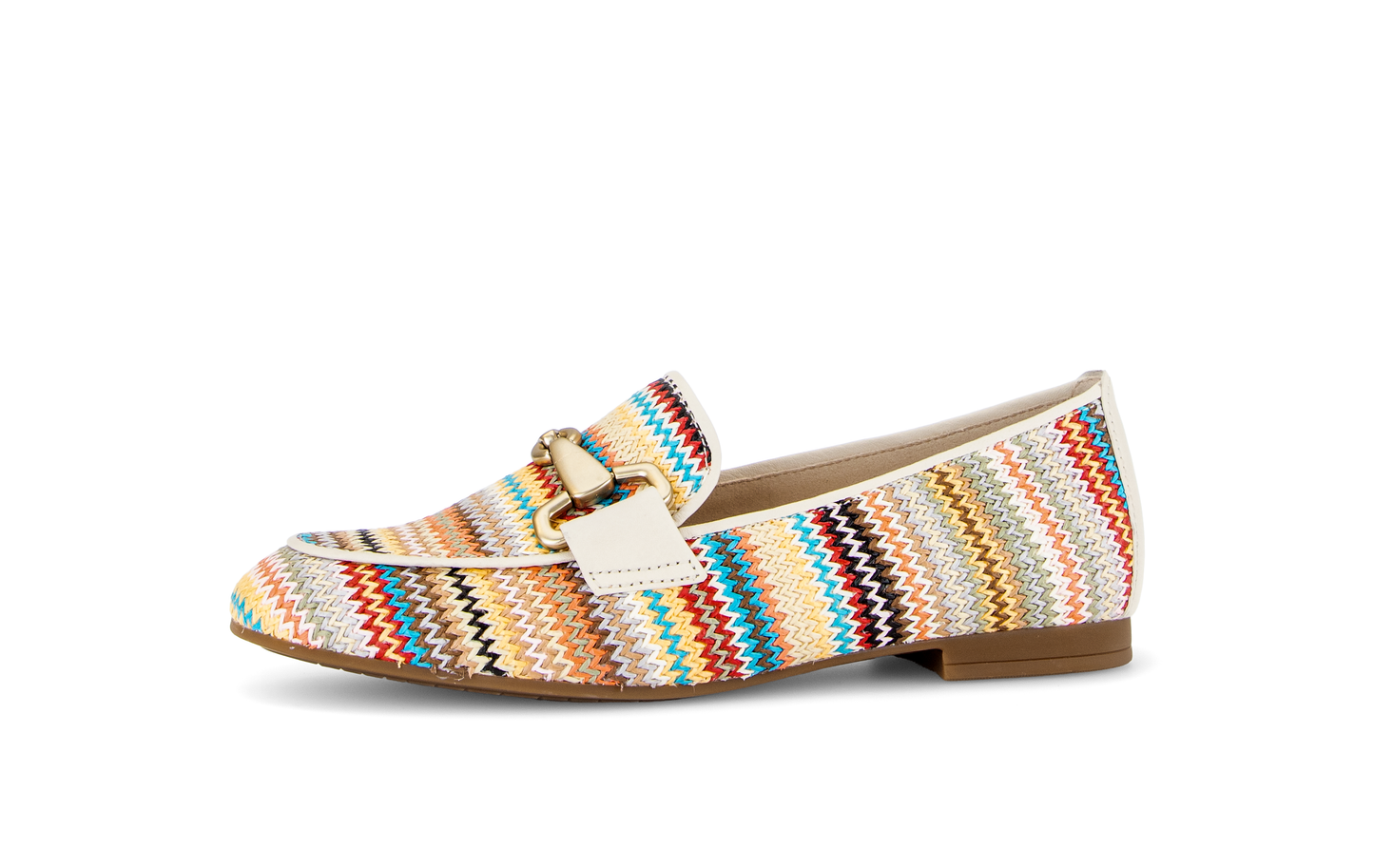 Gabor 85.214.41 Multicolour & Cream F Fit Slip On Loafers