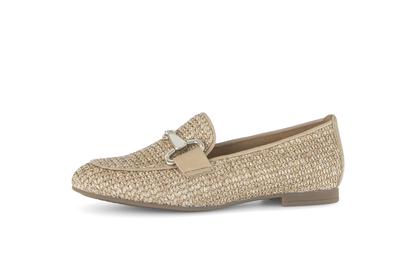 Gabor 85.214.44 Sand F Fit Slip On Loafers