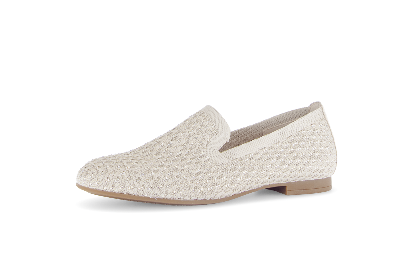 Gabor 85.216.42 Oak Beige Glitter Slip On Shoes