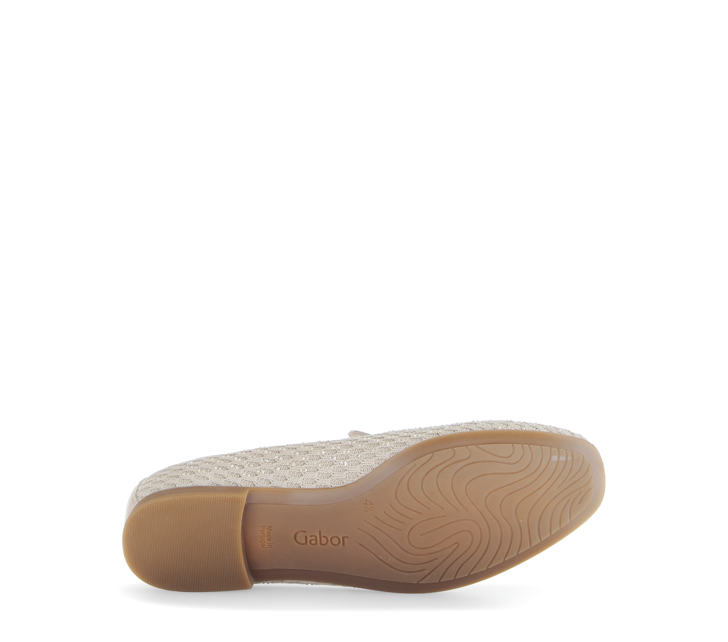 Gabor 85.216.42 Oak Beige Glitter Slip On Shoes