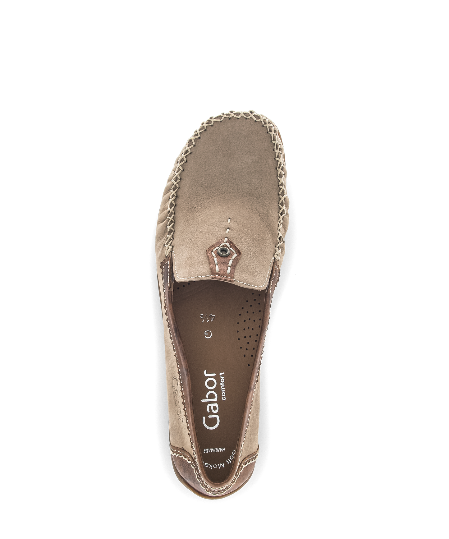 Gabor Comfort 86.090.43 Tan Brown G Fit Slip On Moccasins