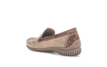 Gabor Comfort 86.090.43 Tan Brown G Fit Slip On Moccasins