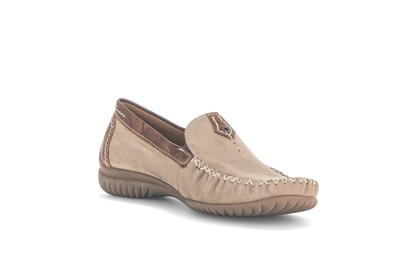 Gabor Comfort 86.090.43 Tan Brown G Fit Slip On Moccasins