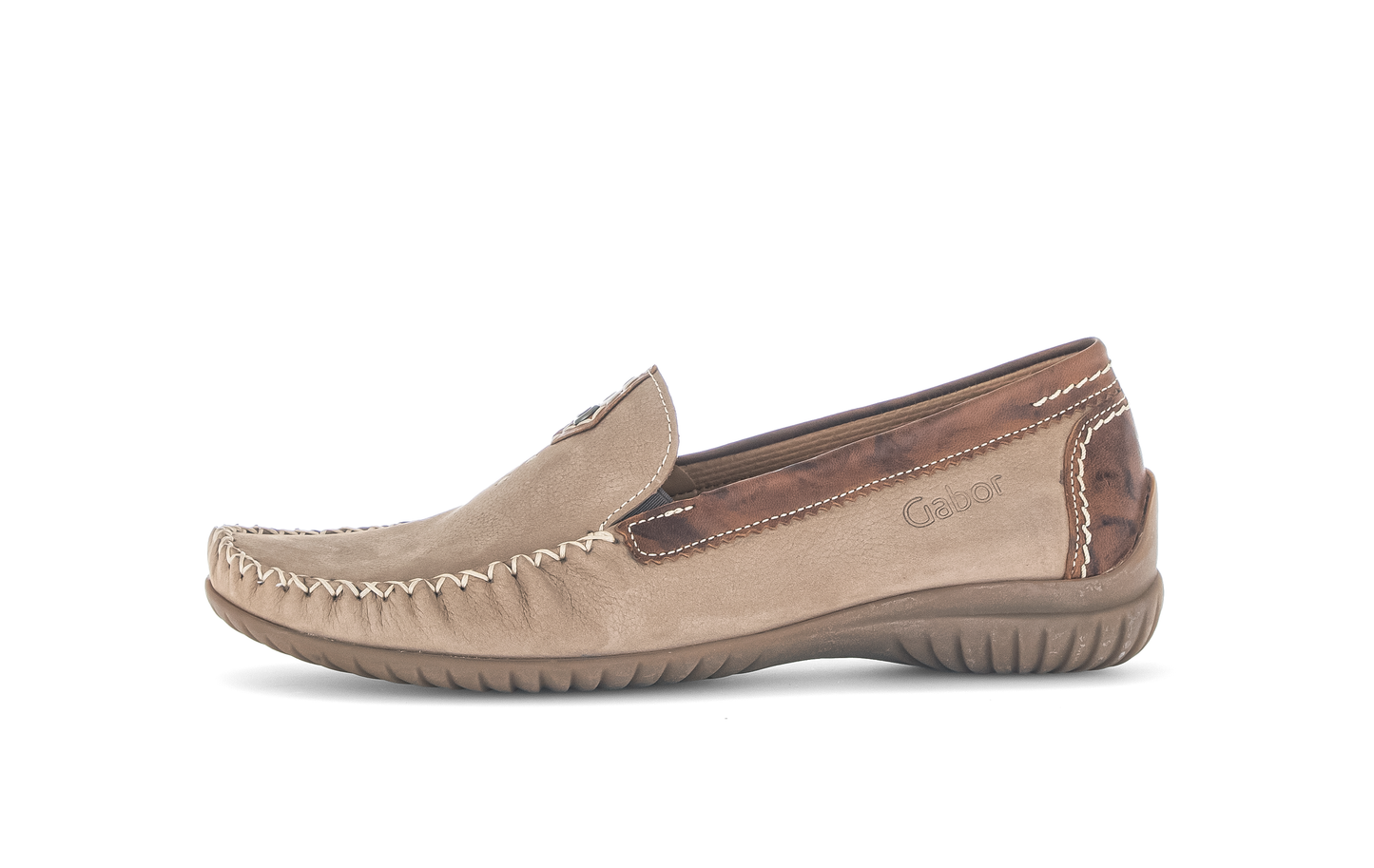 Gabor Comfort 86.090.43 Tan Brown G Fit Slip On Moccasins