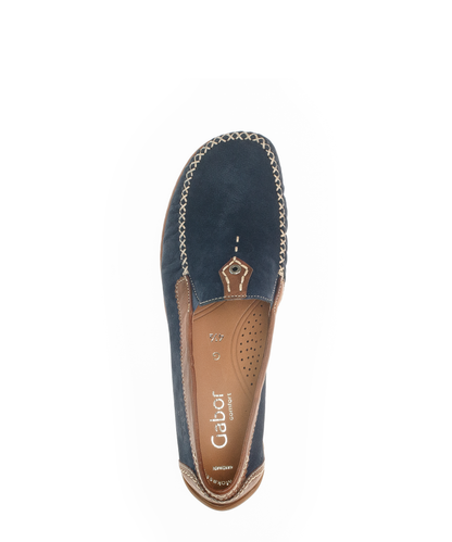 Gabor Comfort 86.090.46 Blue & Brown G Fit Moccasins