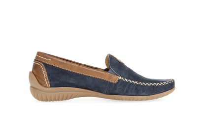 Gabor Comfort 86.090.46 Blue & Brown G Fit Moccasins