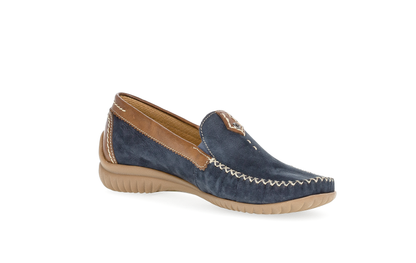 Gabor Comfort 86.090.46 Blue & Brown G Fit Moccasins