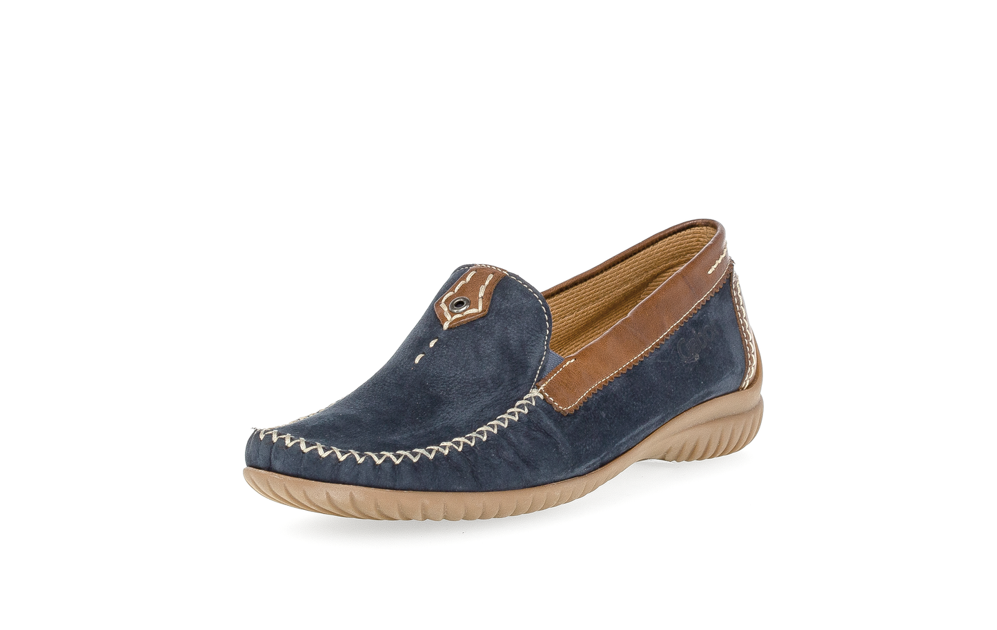 Gabor Comfort 86.090.46 Blue & Brown G Fit Moccasins