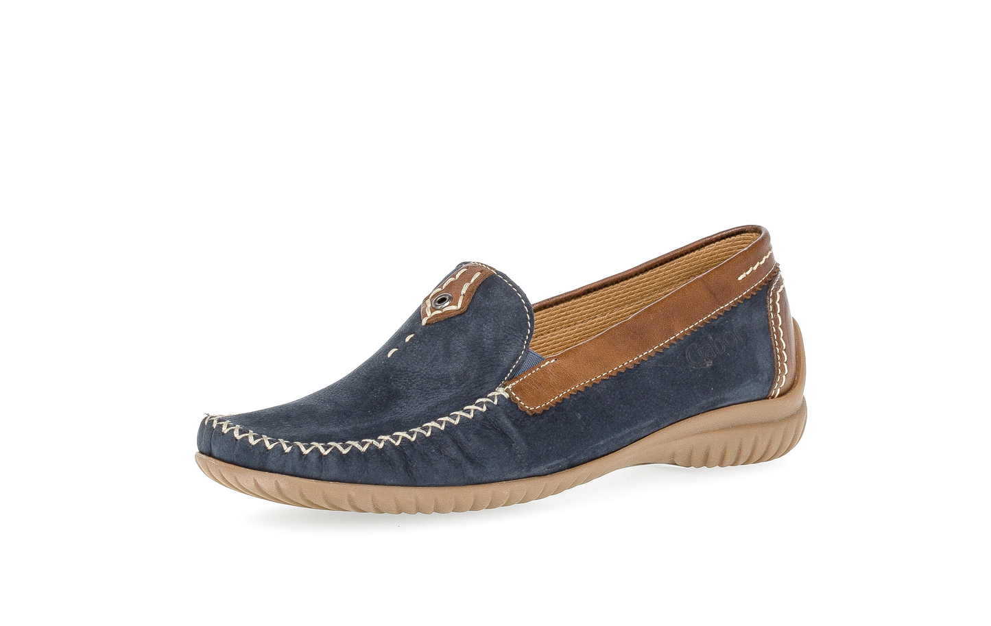 Gabor Comfort 86.090.46 Blue & Brown G Fit Moccasins
