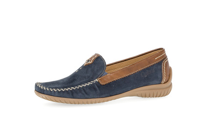 Gabor Comfort 86.090.46 Blue & Brown G Fit Moccasins