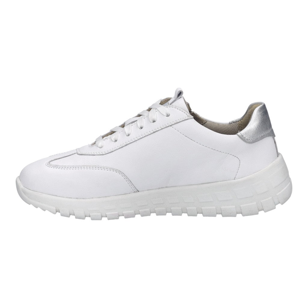 Josef Seibel 86301 TE269 082 Gabby 01 White Silver Trainer with Zip