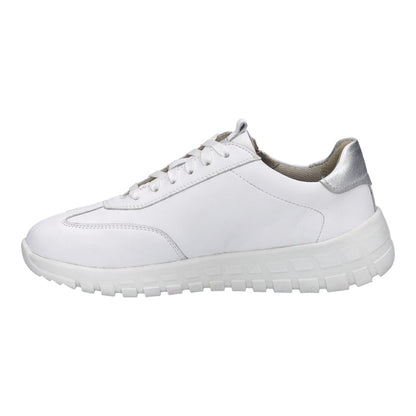 Josef Seibel 86301 TE269 082 Gabby 01 White Silver Trainer with Zip