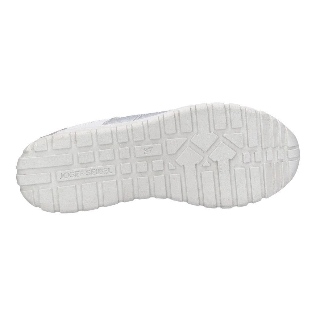 Josef Seibel 86301 TE269 082 Gabby 01 White Silver Trainer with Zip