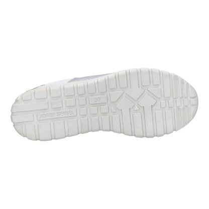 Josef Seibel 86301 TE269 082 Gabby 01 White Silver Trainer with Zip