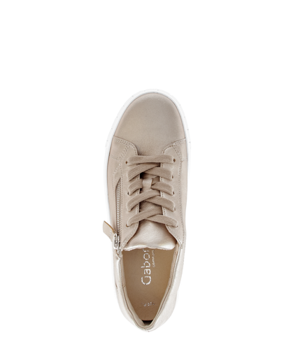 Gabor Comfort 86.415.82 Puder Gold H Fit Trainers with Zip