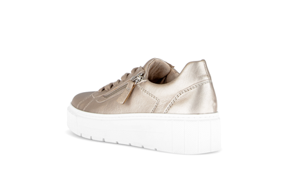 Gabor Comfort 86.415.82 Puder Gold H Fit Trainers with Zip