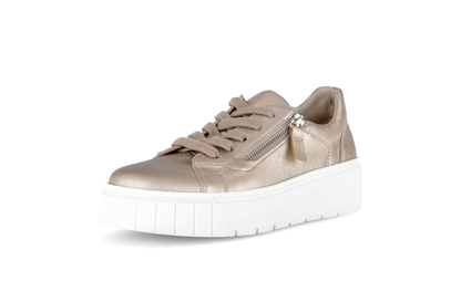 Gabor Comfort 86.415.82 Puder Gold H Fit Trainers with Zip
