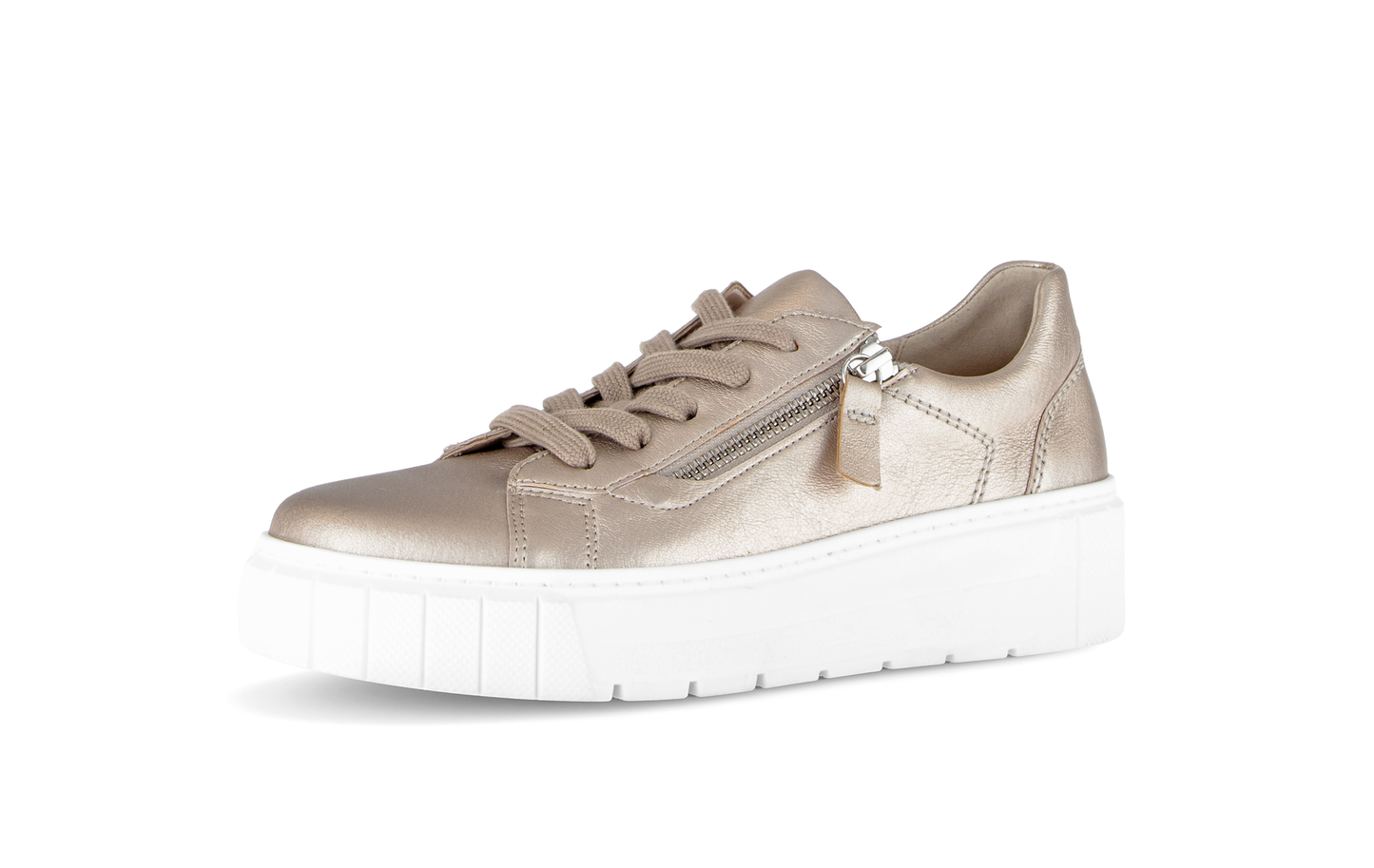 Gabor Comfort 86.415.82 Puder Gold H Fit Trainers with Zip