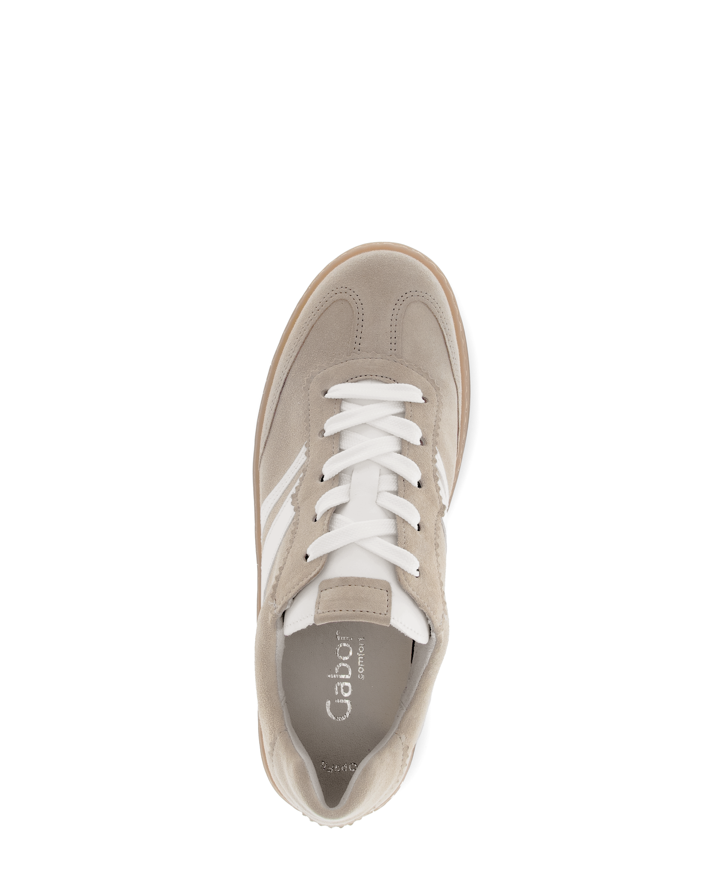 Gabor Comfort 86.475.33 Beige & White Combi G Fit Trainers
