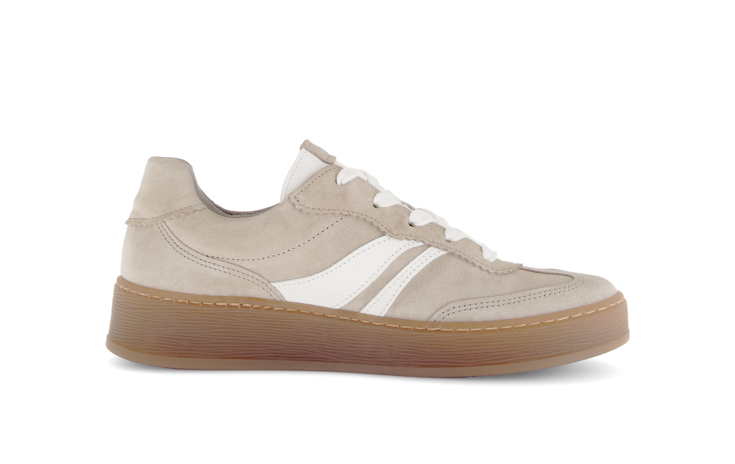 Gabor Comfort 86.475.33 Beige & White Combi G Fit Trainers