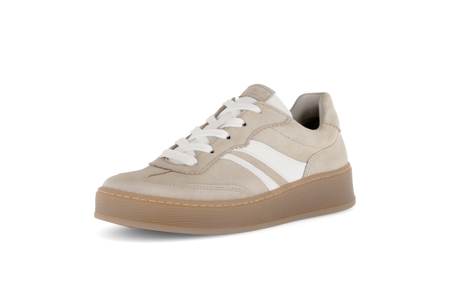 Gabor Comfort 86.475.33 Beige & White Combi G Fit Trainers