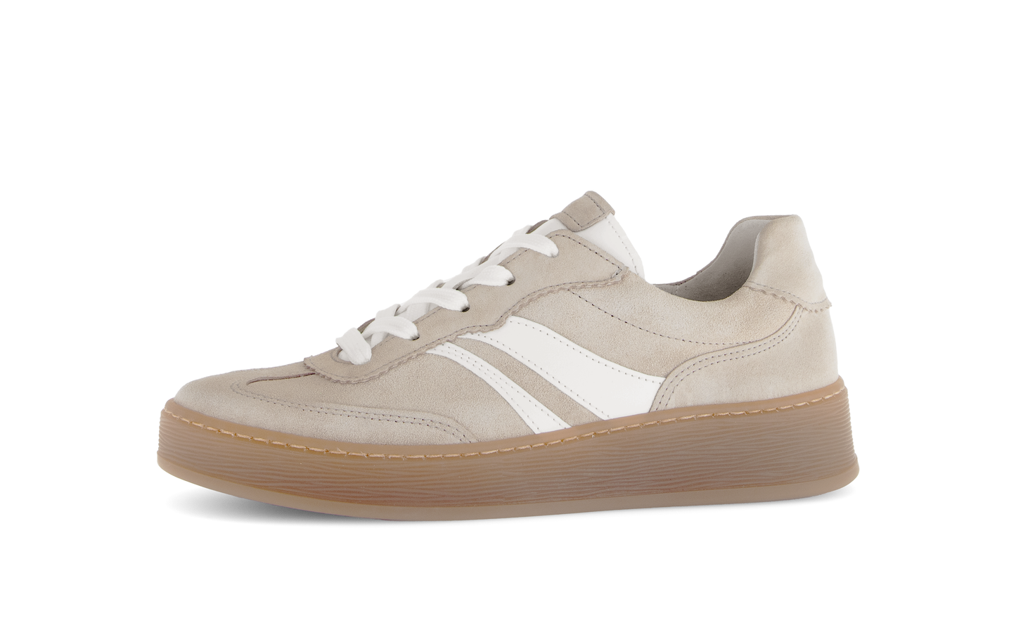 Gabor Comfort 86.475.33 Beige & White Combi G Fit Trainers