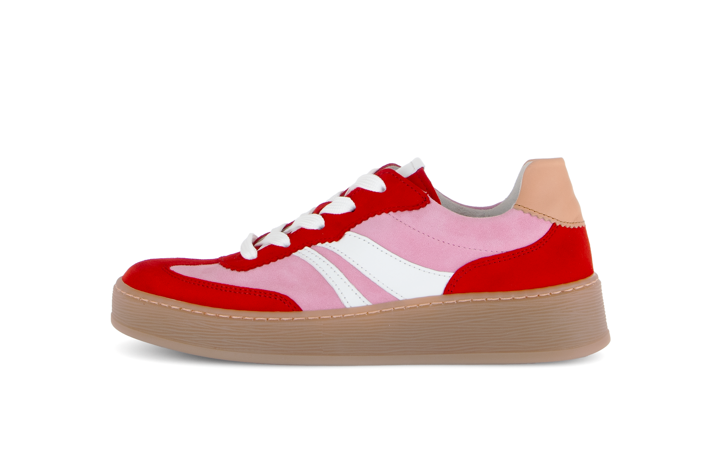 Gabor Comfort 86.475.48 Soft Pink & Red Combi G Fit Trainers