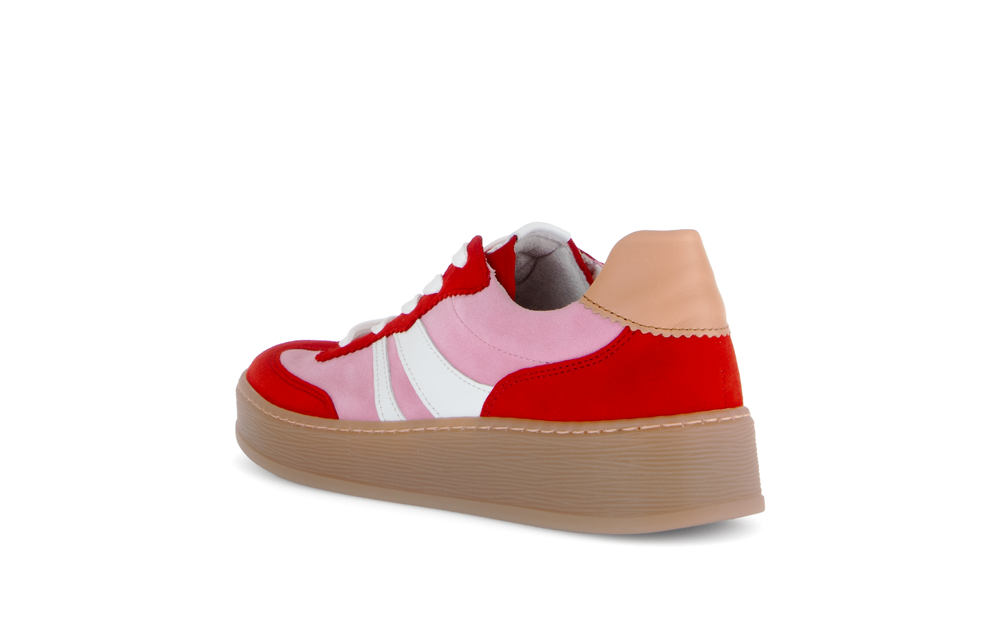 Gabor Comfort 86.475.48 Soft Pink & Red Combi G Fit Trainers