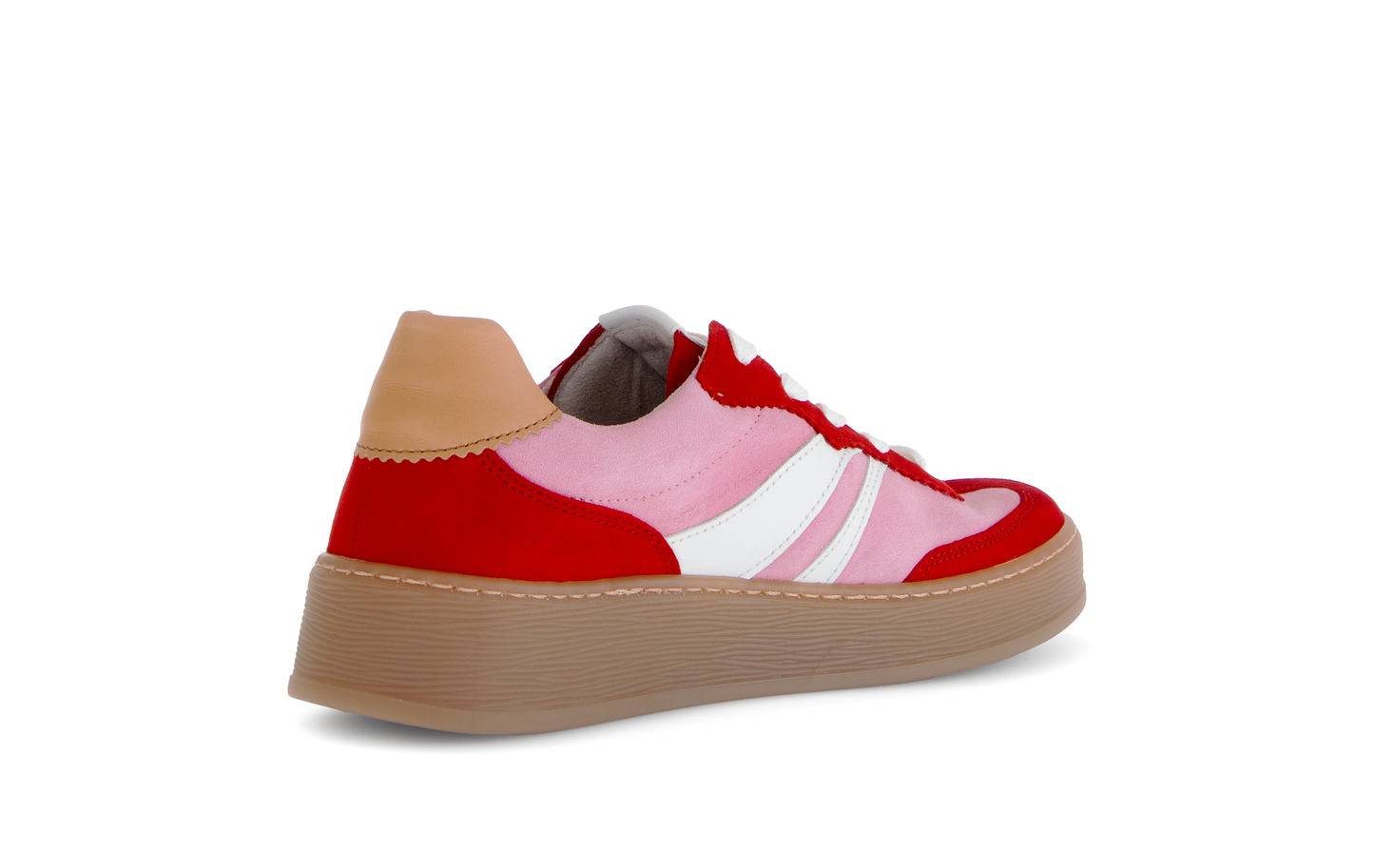Gabor Comfort 86.475.48 Soft Pink & Red Combi G Fit Trainers