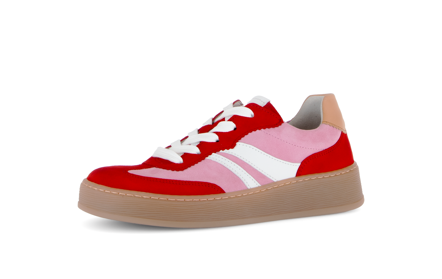 Gabor Comfort 86.475.48 Soft Pink & Red Combi G Fit Trainers