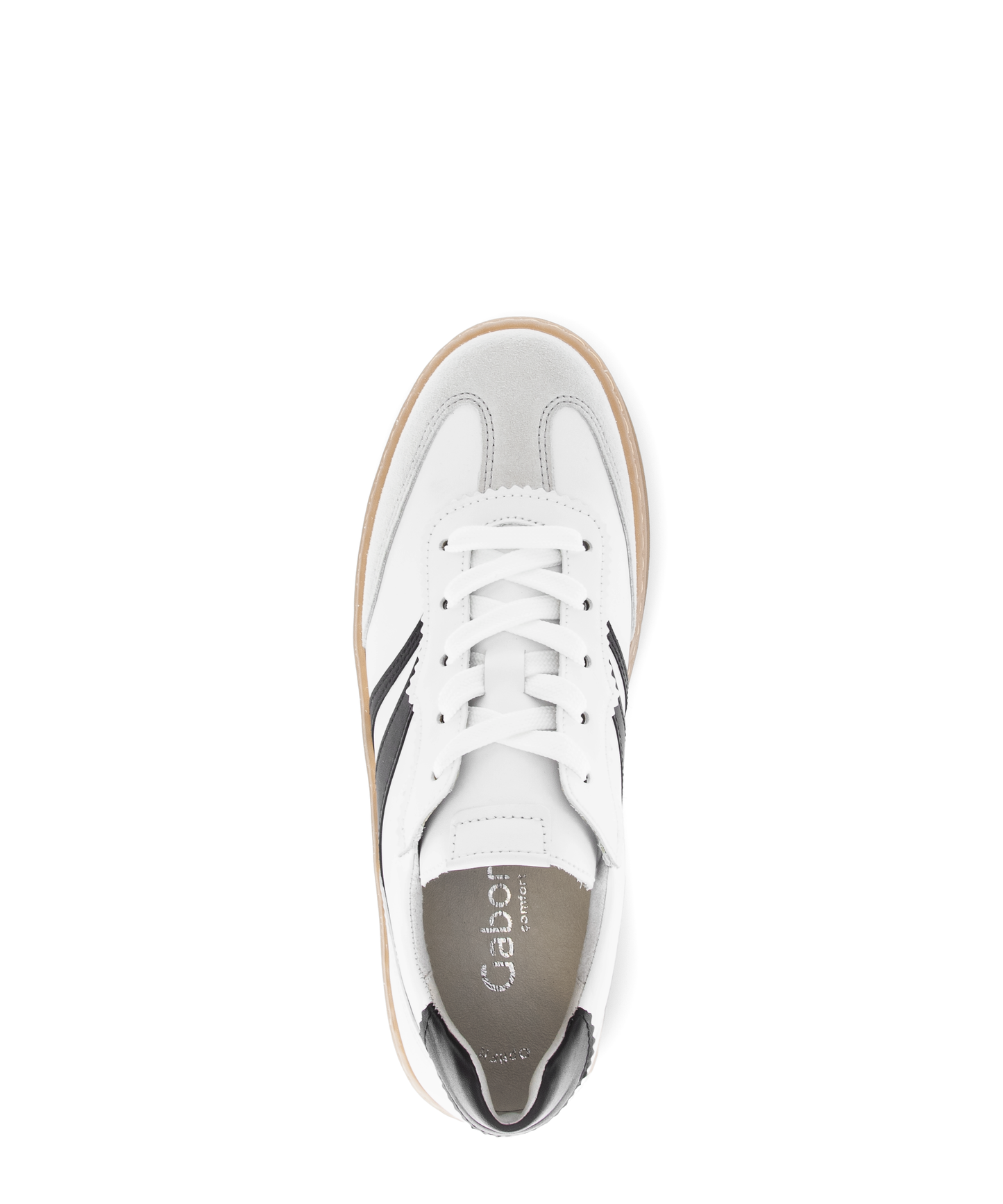 Gabor Comfort 86.475.51 White & Black Combi G Fit Trainers