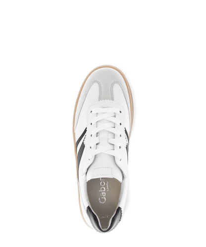 Gabor Comfort 86.475.51 White & Black Combi G Fit Trainers