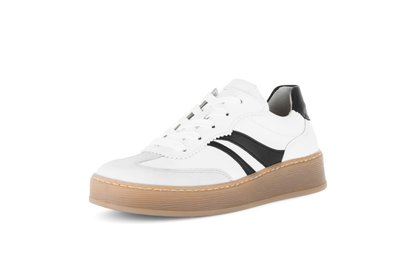 Gabor Comfort 86.475.51 White & Black Combi G Fit Trainers