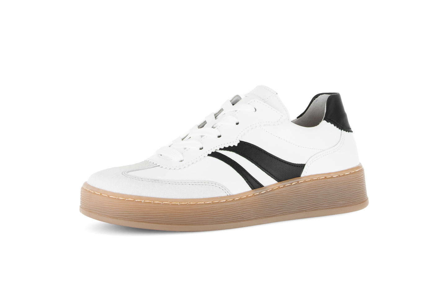 Gabor Comfort 86.475.51 White & Black Combi G Fit Trainers
