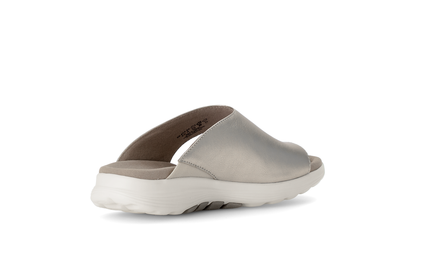 Gabor Rollingsoft 86.812.62 Puder Gold Slip On Sandals with Toe Post