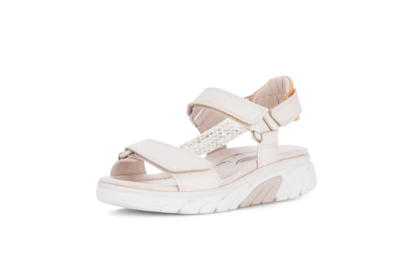 Gabor Rollingsoft 86.833.54 Cream & Beige Slingback Sandals
