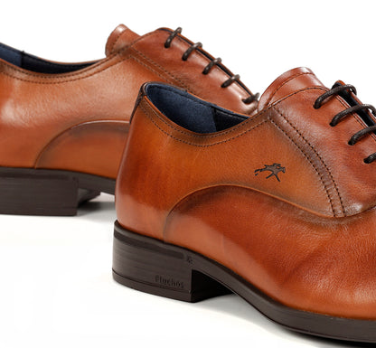 Fluchos F1837 Habana Cuero Tan Lace Shoes