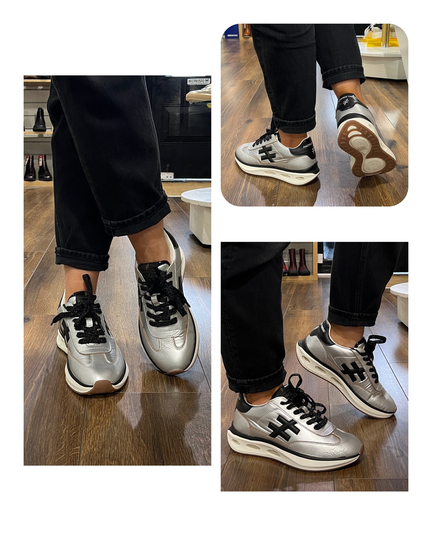 Another Trend A041V241 Plata Silver Trainers