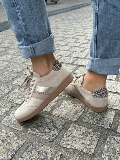 Gabor 83.301.13 Oak & Leopard Combi F Fit Trainers