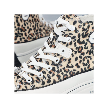 Rieker 90010-91 Leopard Print High Top Trainers