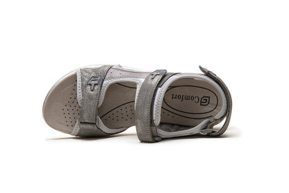 G Comfort 9051-1 GK Grey Combi Velcro Trekking Sandals