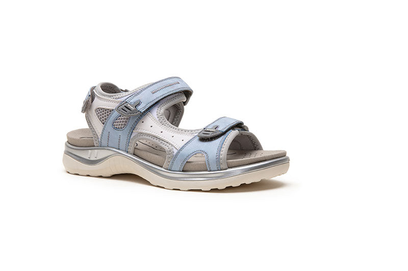 G Comfort 9051-1 Blue & White Velcro Trekking Sandals