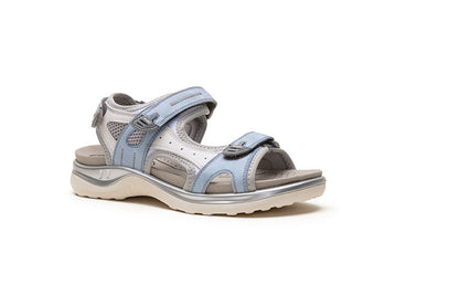 G Comfort 9051-1 Blue & White Velcro Trekking Sandals