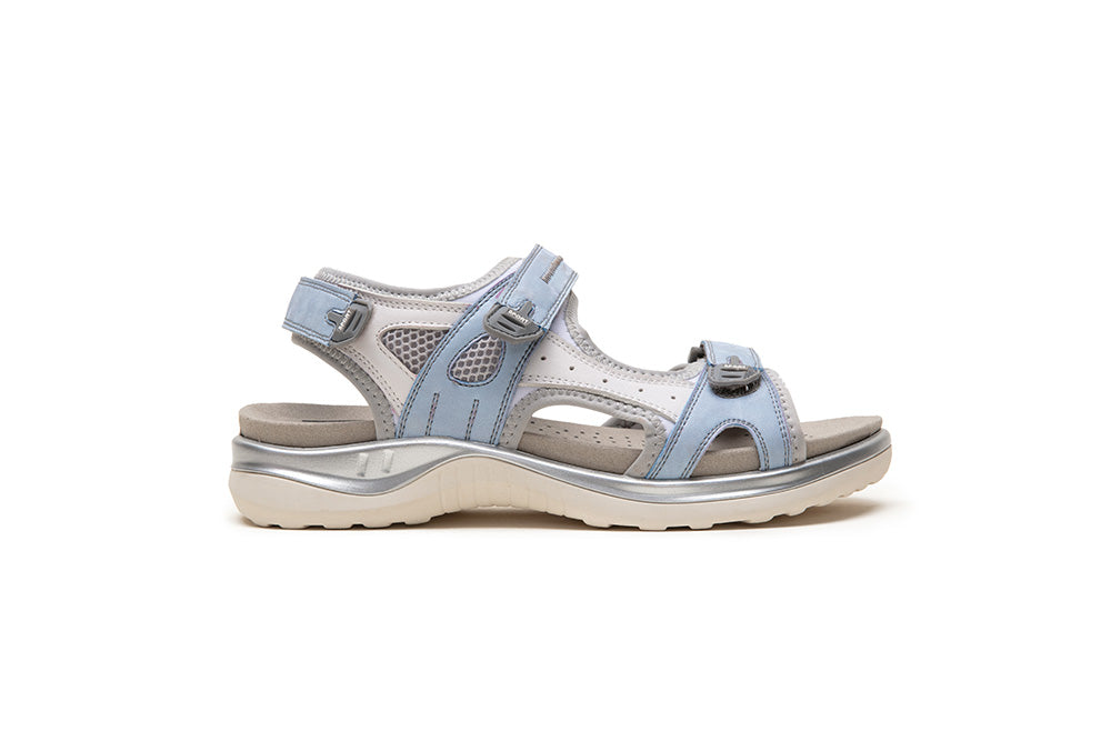 G Comfort 9051-1 Blue & White Velcro Trekking Sandals