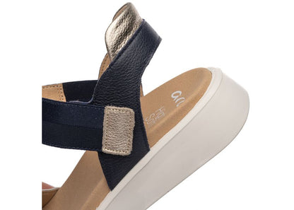 Ara 12-21406 09 Madeira-S H Fit Navy Blue & Cream Sandals