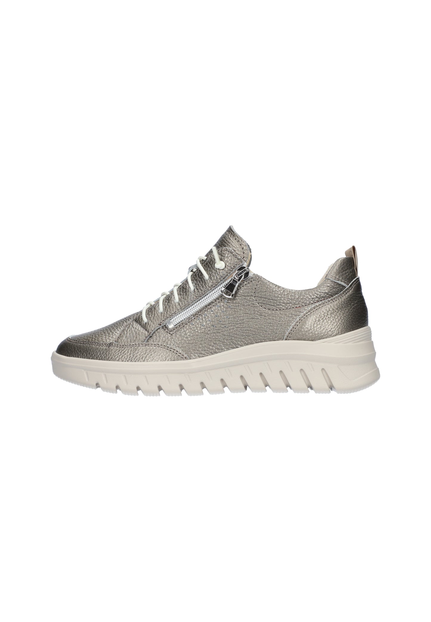 Waldlaufer 913002 163 060 H Fit Biggi Roxy Beige Lace & Zip Sneakers