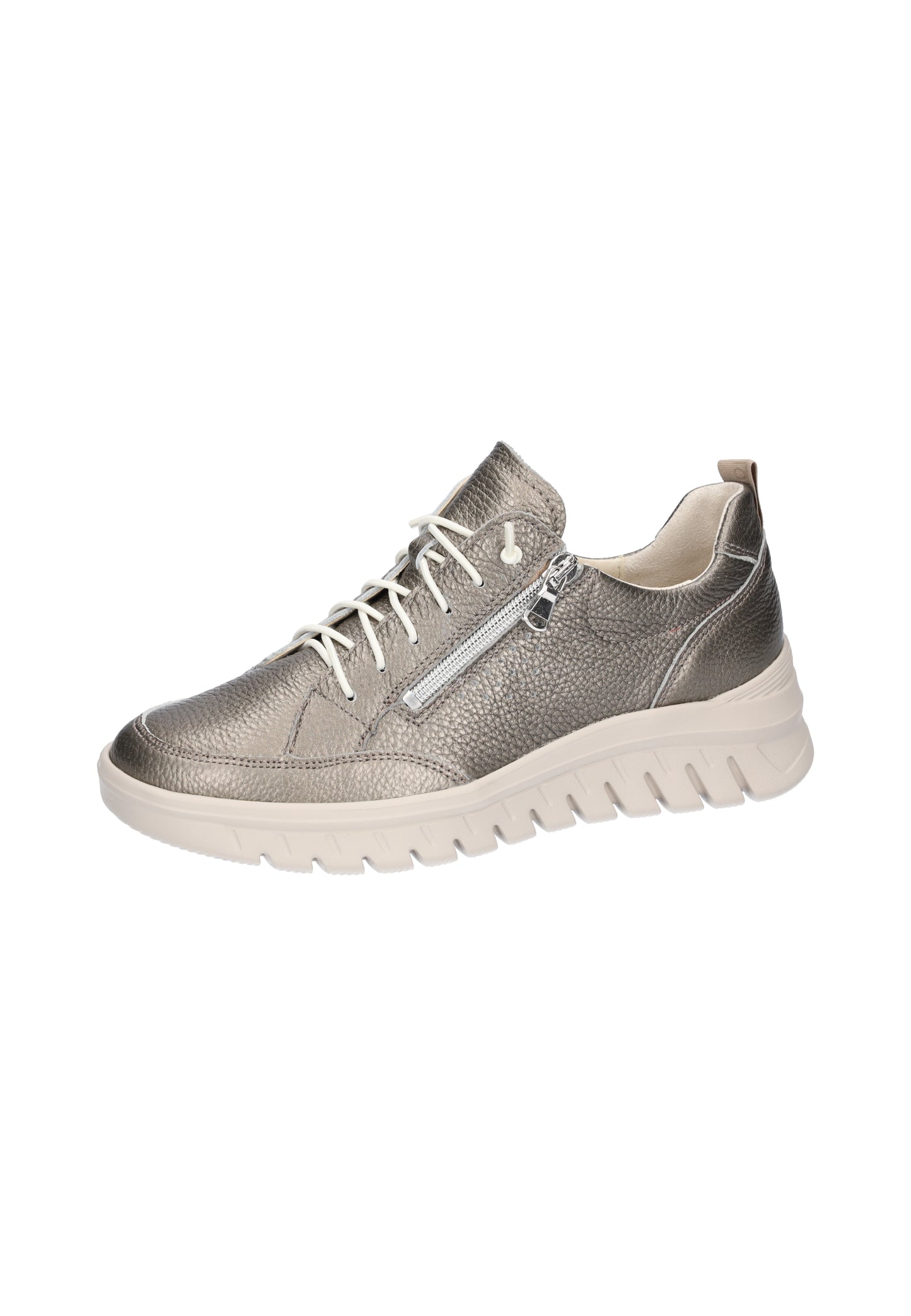 Waldlaufer 913002 163 060 H Fit Biggi Roxy Beige Lace & Zip Sneakers